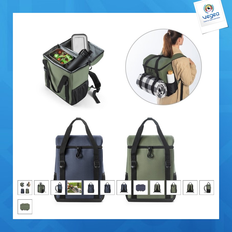 Roma l. gepolsterter thermo-rucksack aus rpet 600d und ripstop