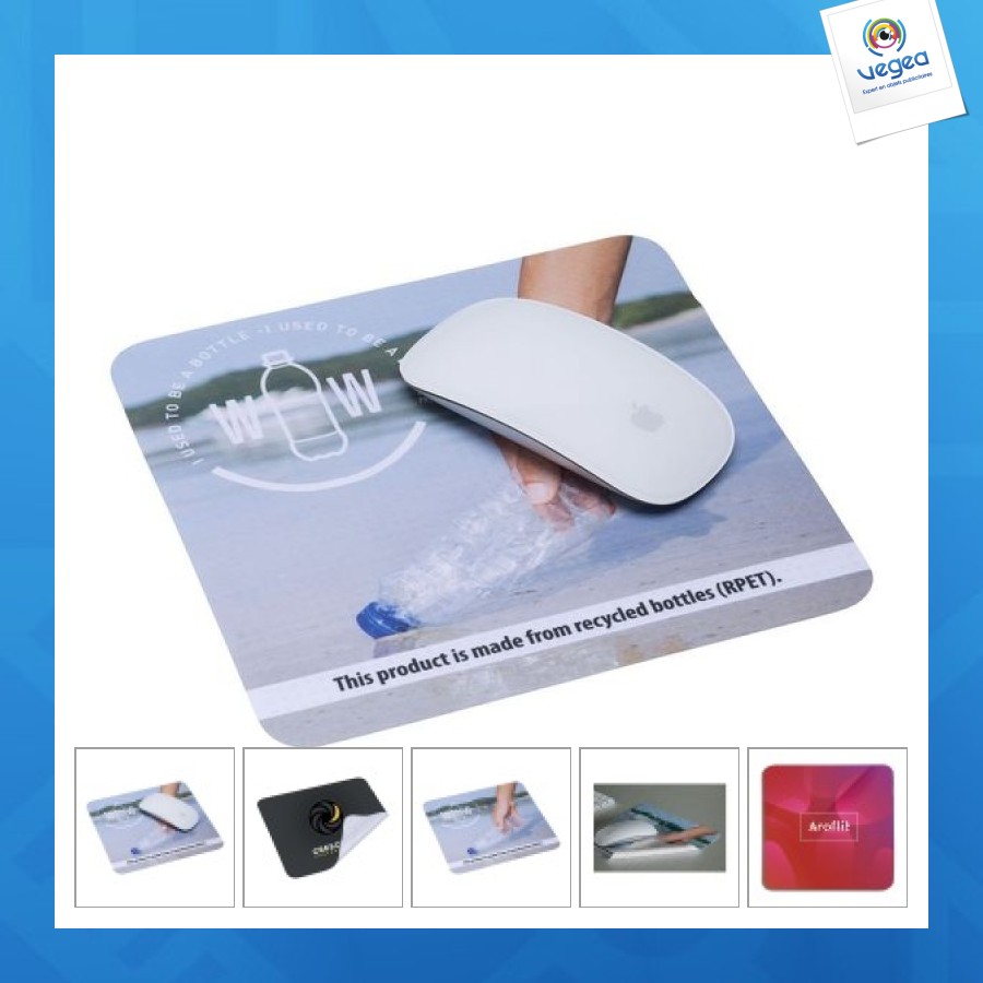 Rpet mousepad cleaner anti-slip mauspad