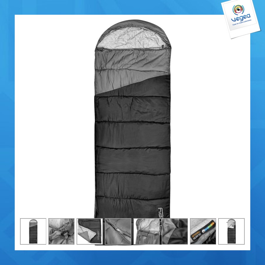 Sac de couchage enveloppe hiver 230x75 cm avec sac