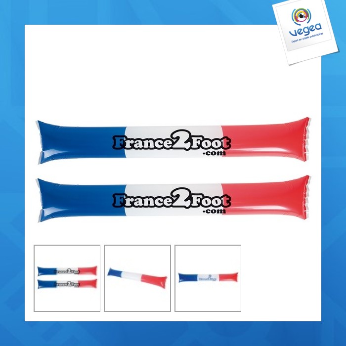 Satz mit 2 dreifarbigen zapfstäben