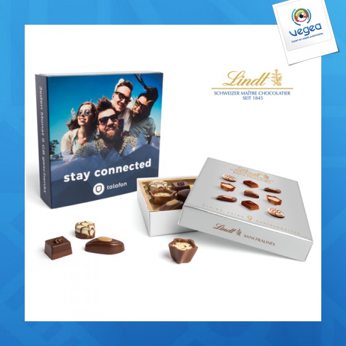 Schachtel mit mini-pralinen lindt