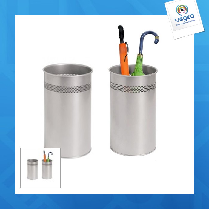 Schirmständer/korb eco metall grau h.46 x b.26 cm