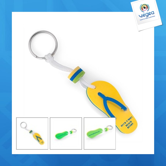 Schlüsselanhänger eva foam flip-flop