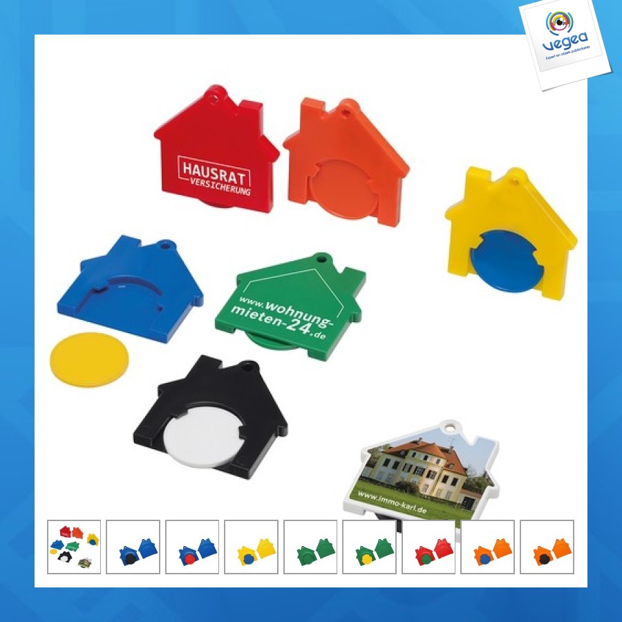 Schlüsselanhänger mit münze1? "haus"?