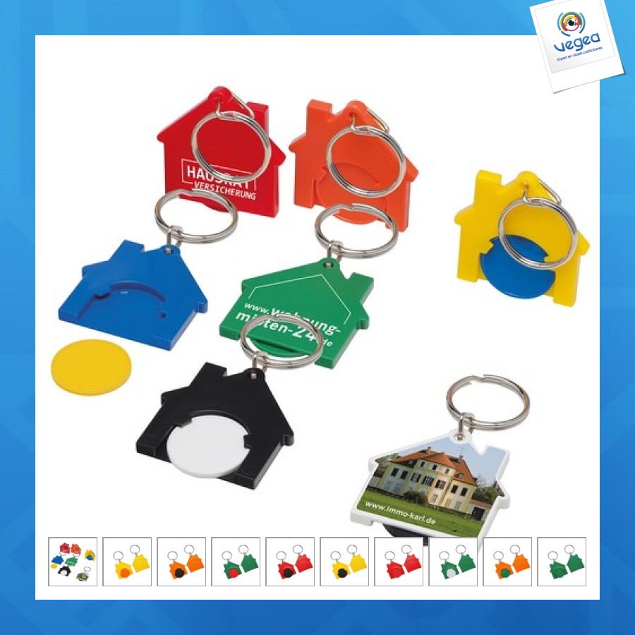 Schlüsselanhänger mit münze1? "haus"?