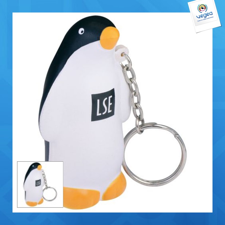 Schlüsselanhänger pinguin anti-stress