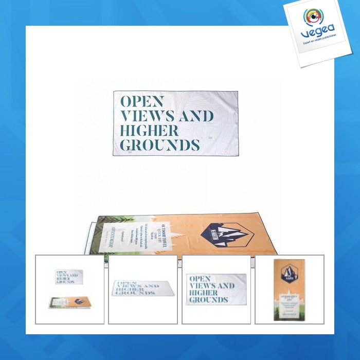 Schnelltrocknendes handtuch mit aufdruck