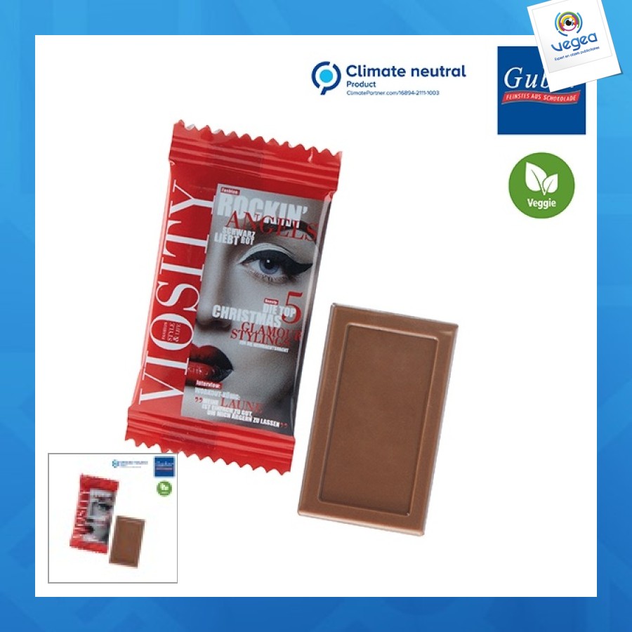 Schokoladen-miniatur-midi im flowpack