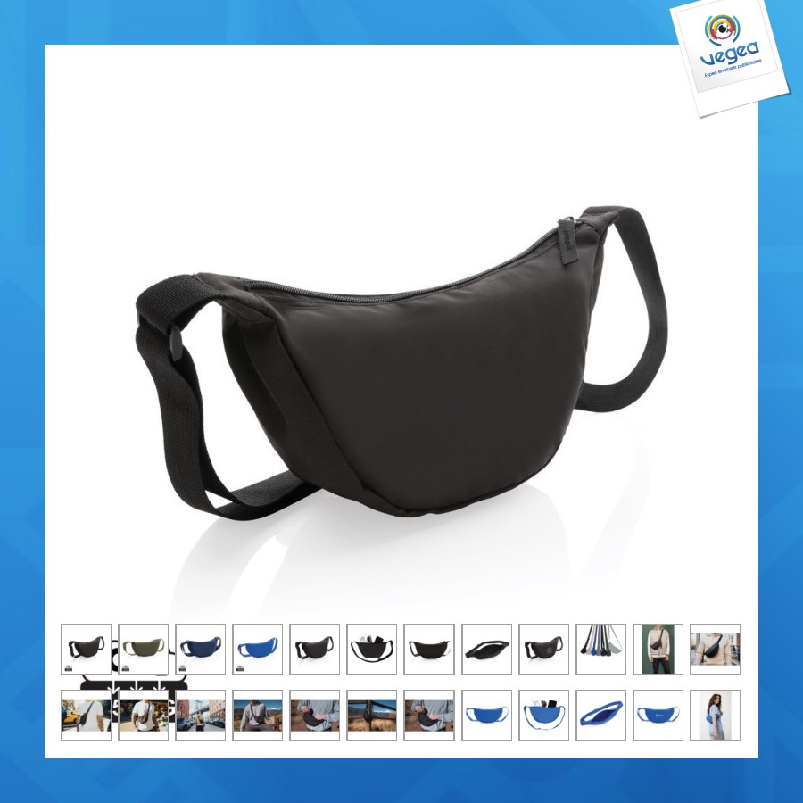 Schultertasche aus rpet aware crescent