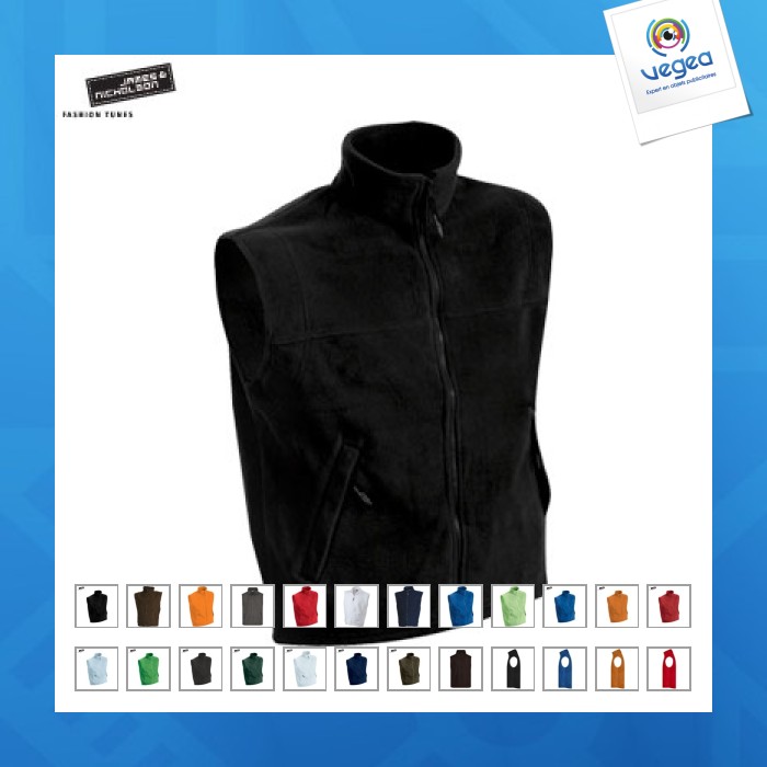 Schweres ärmelloses fleece-sweatshirt