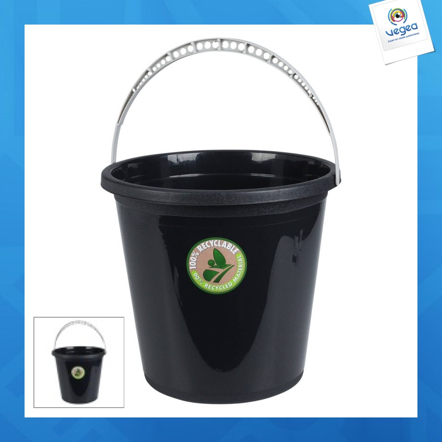 Seau 10 litres anthracite