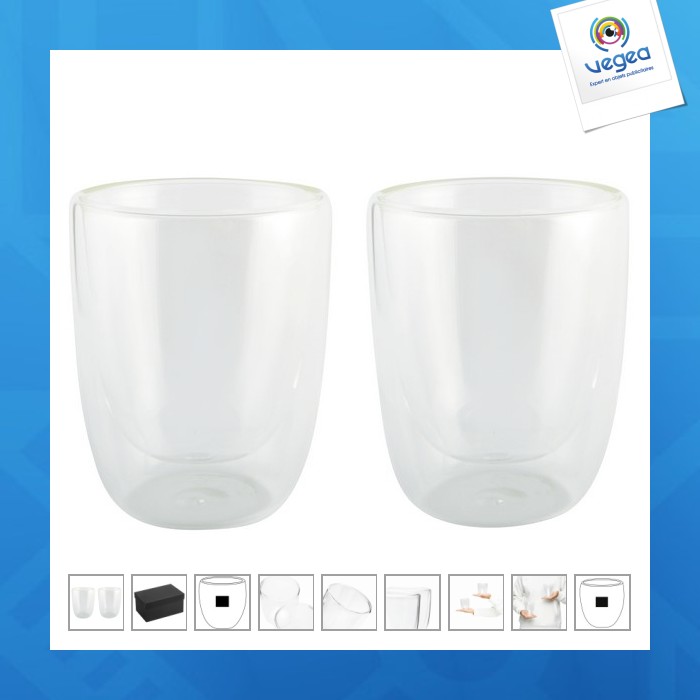 Set aus 2 doppelwandigen 30cl-gläsern
