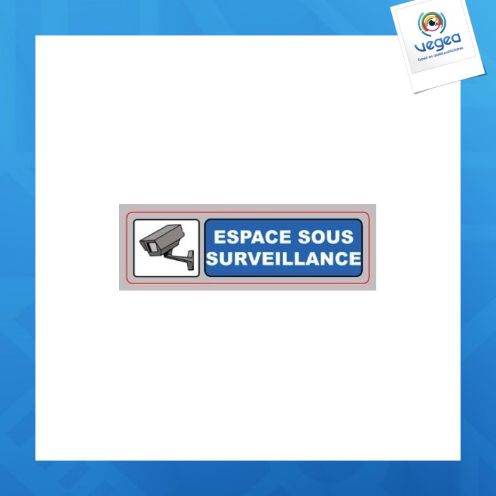 Signa-schild plexi 170x50 mm spalt s/surveill. (s.39)