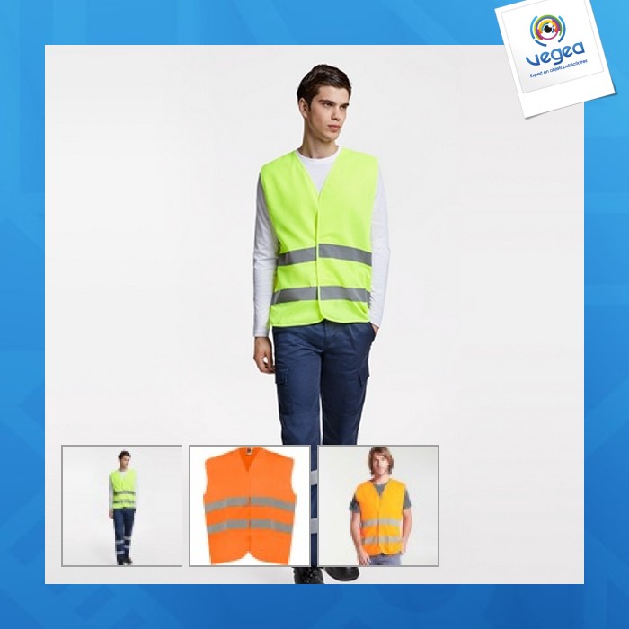 Sirio - fluoreszierende sicherheitsweste, hohe sichtbarkeit