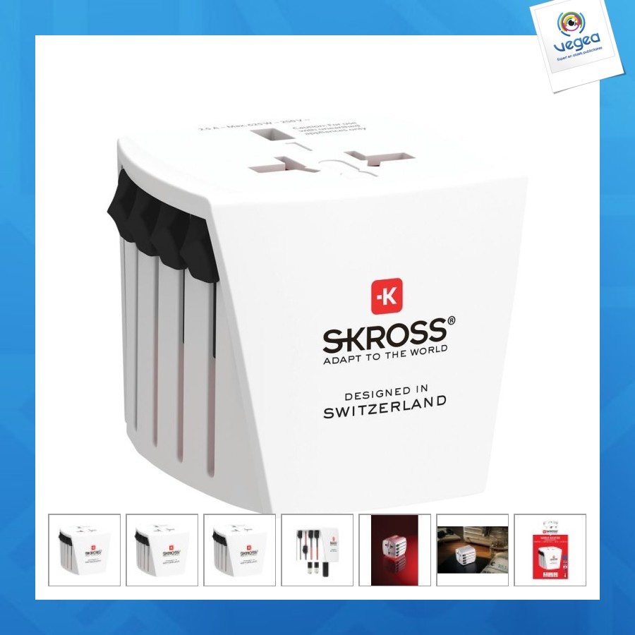Skross adaptateur de voyage universel muv micro