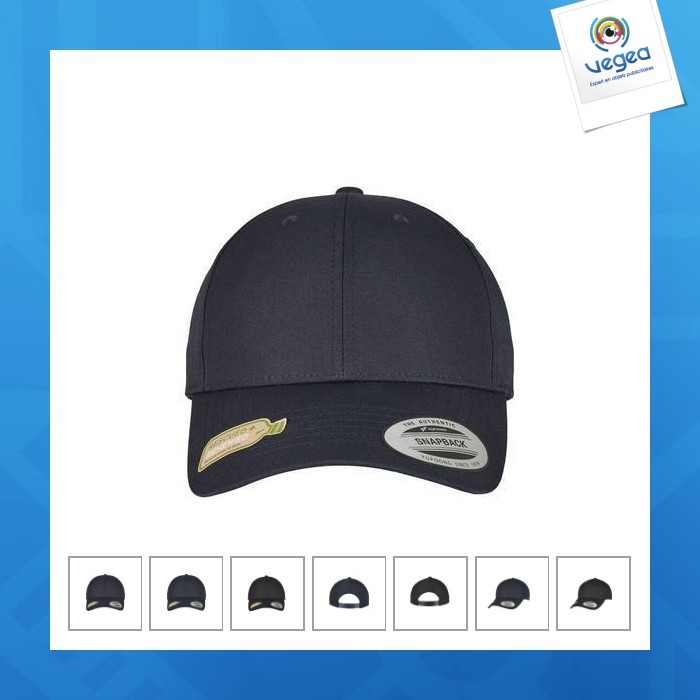 Snapback cap aus recyceltem polyester - recycled poly twill snapback