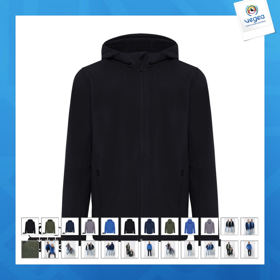 Softshelljacke aus recyceltem polyester iqoniq
