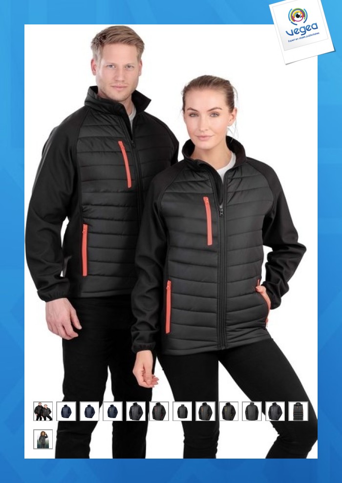 Softshelljacke black compass - result