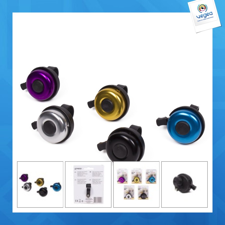 Sonnette de vélo 52mm mélange d'aluminium