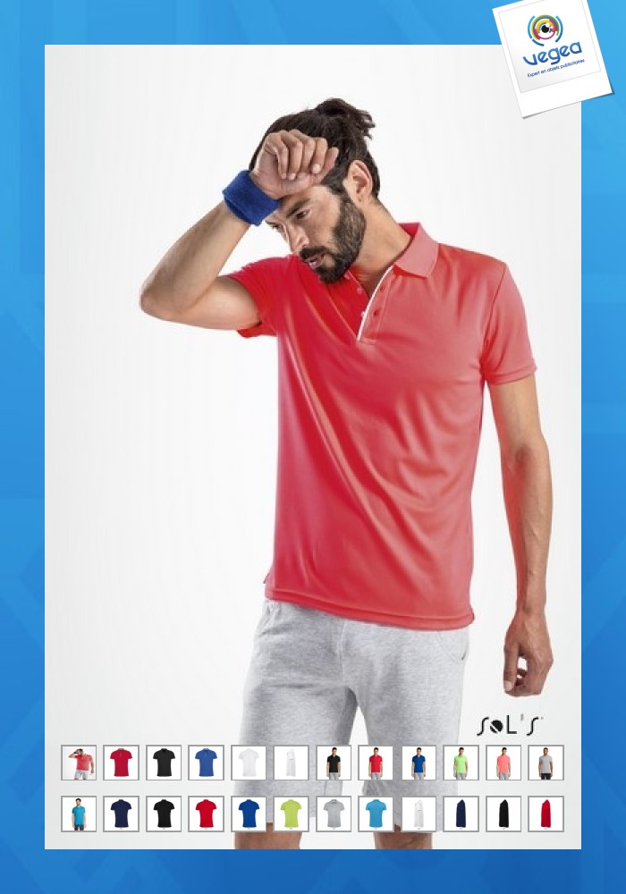 Sportliches poloshirt für männer performer men - weiß