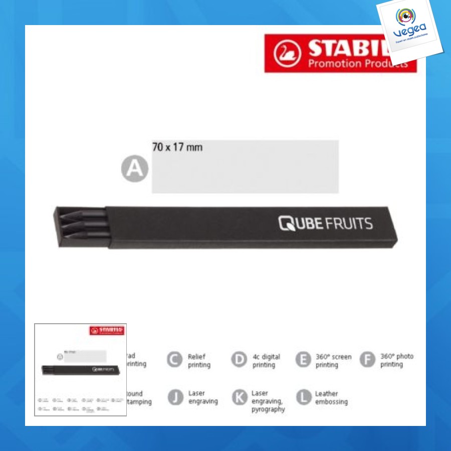 Stabilo graphitstift 3er-set