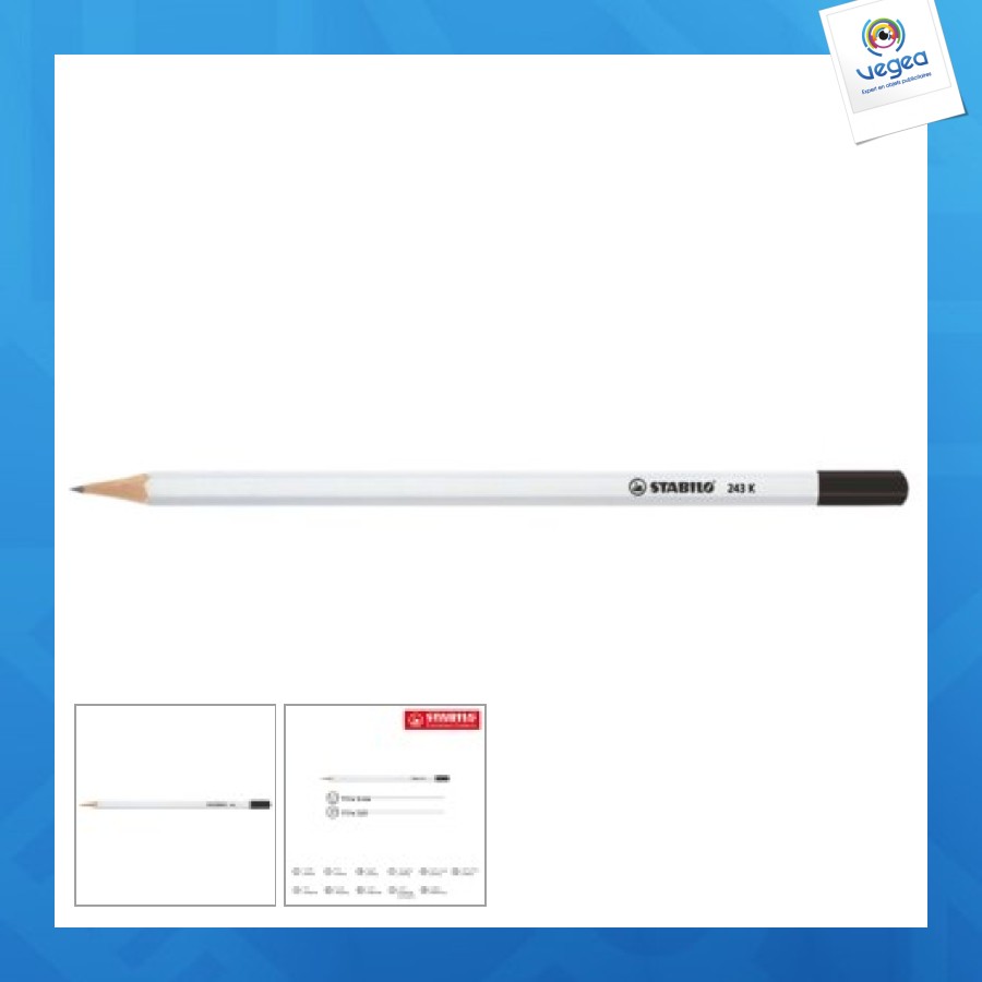 Stabilo graphitstift hexagonal weiß mit gehärtetem kopf Stabilo graphitstift hexagonal weiß mit gehärtetem kopf