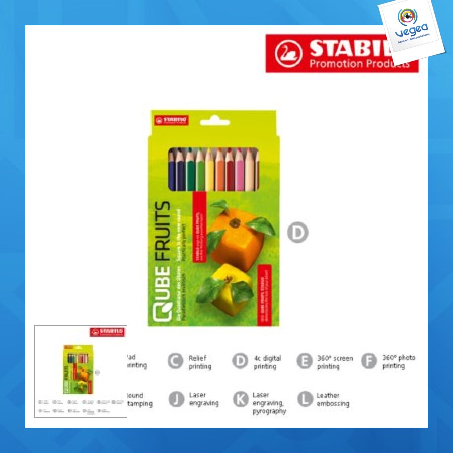 Stabilo greentrio set mit 12 buntstiften