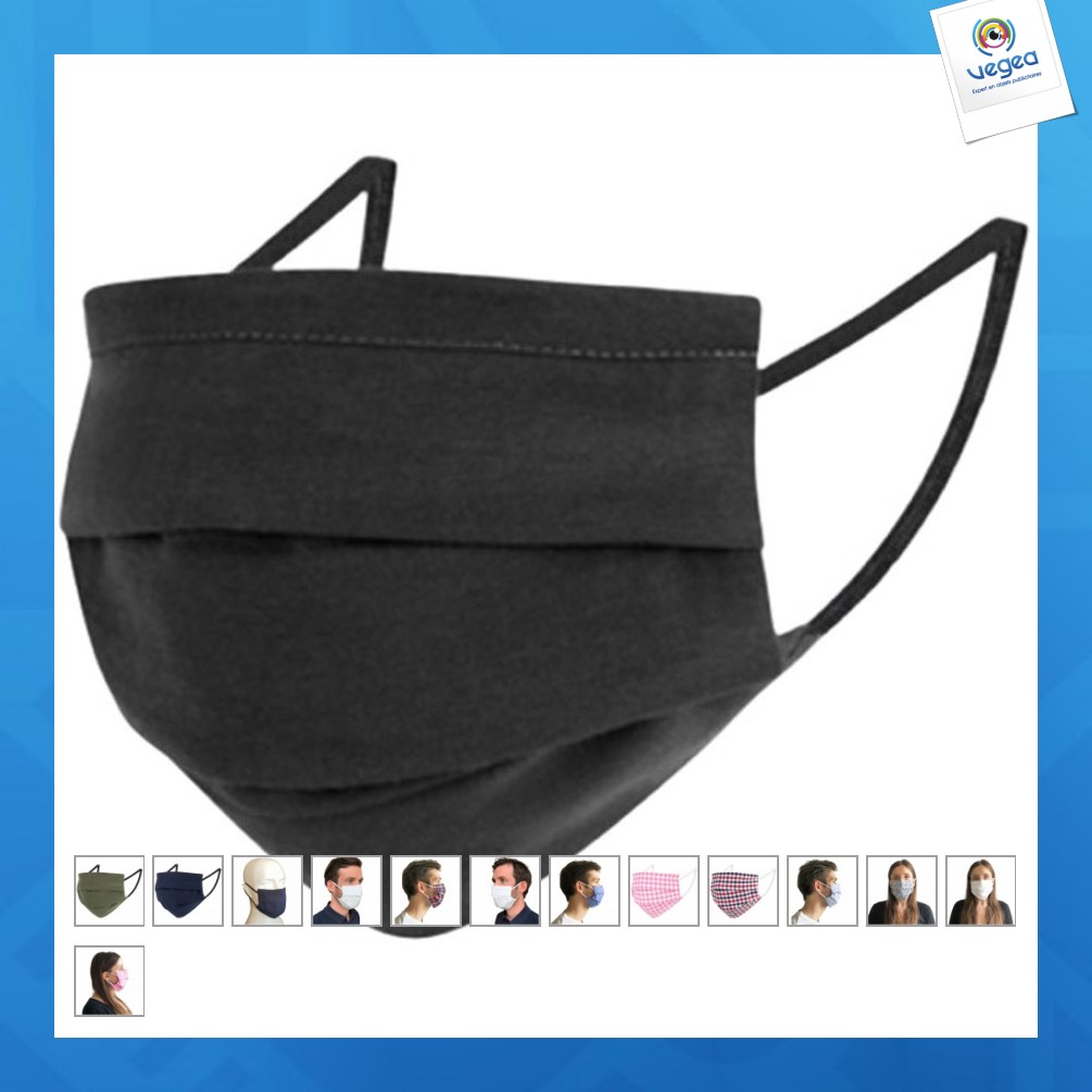 Stoffmaske mit nasenclip
