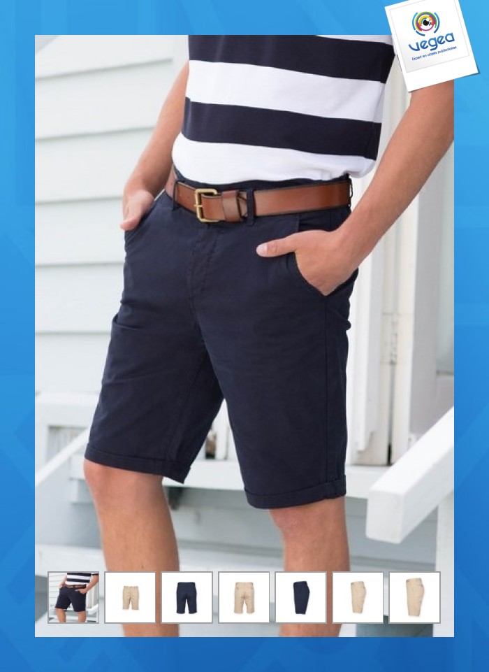 Stretch-chino-shorts für männer