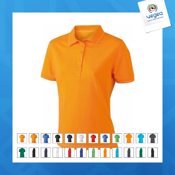 Stretch-poloshirt, damen
