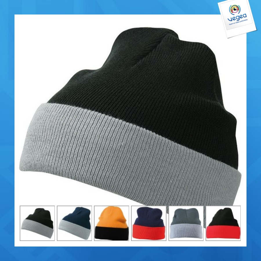 Strickmütze 2 farben