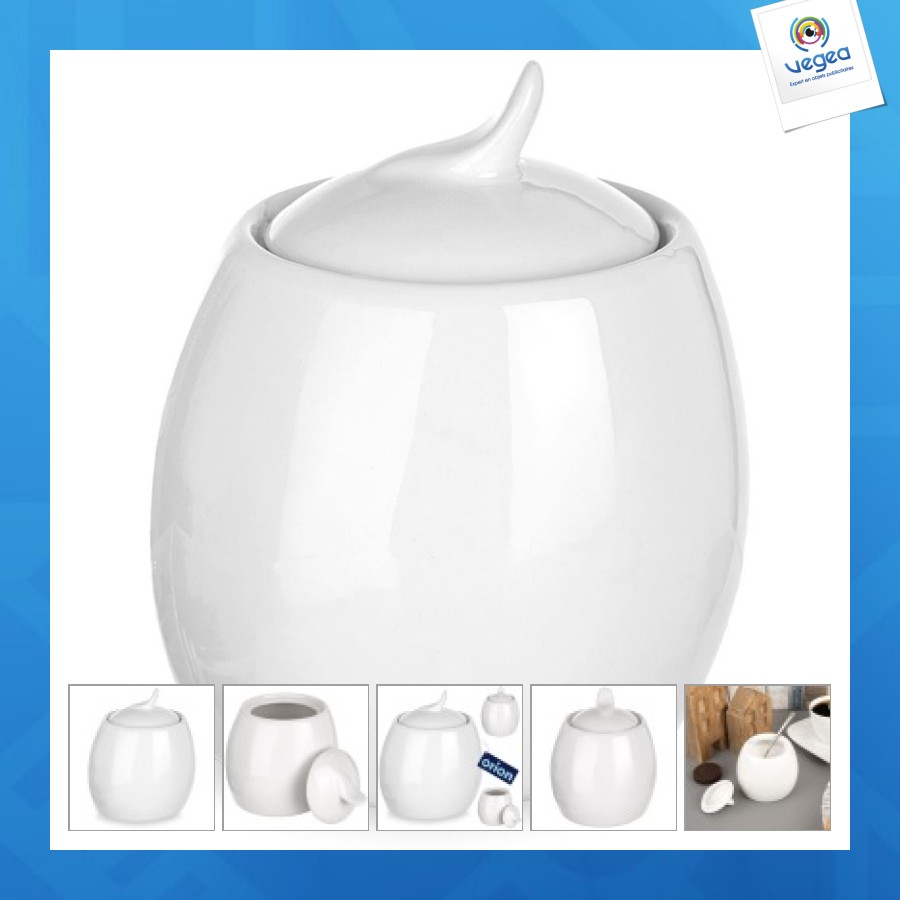 Sucrier en porcelaine mona 240ml