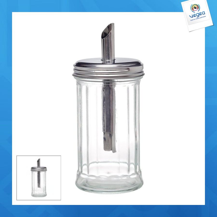Sucrier en verre - 350ml - en pack de 12 display