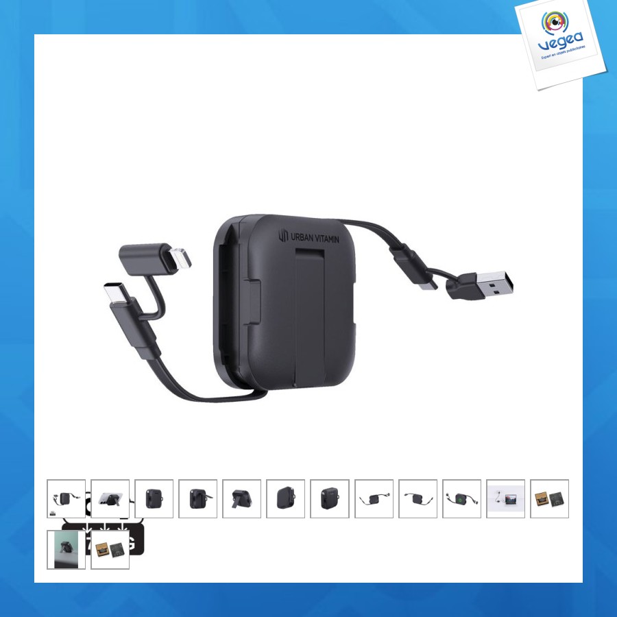 Support magnétique 100w avec câble urban vitamin san jose