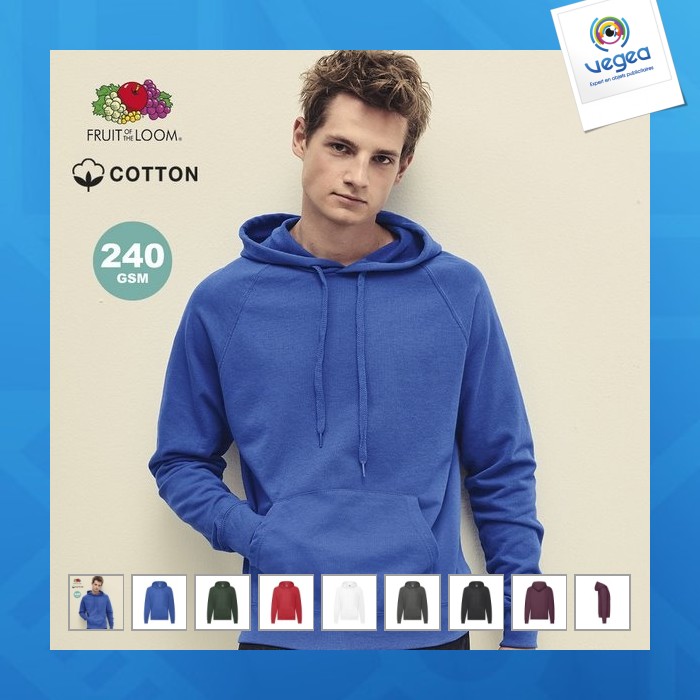 Sweatshirt erwachsene - lightweight hooded
