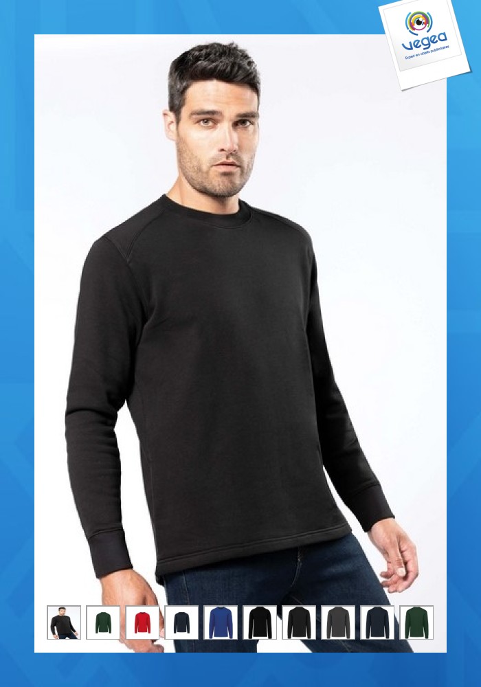 Sweatshirt mit aufgesetzten ärmeln für männer