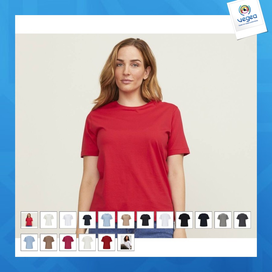 T-shirt aus organischer baumwolle frau