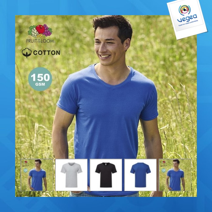 T-shirt erwachsene farbe - iconic v-neck