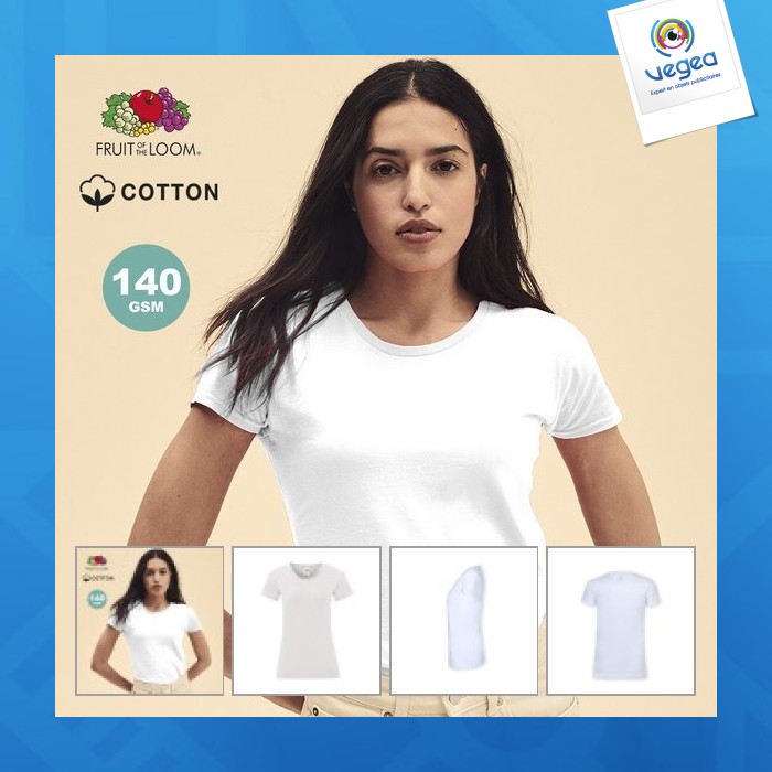 T-shirt frau weiß - iconic