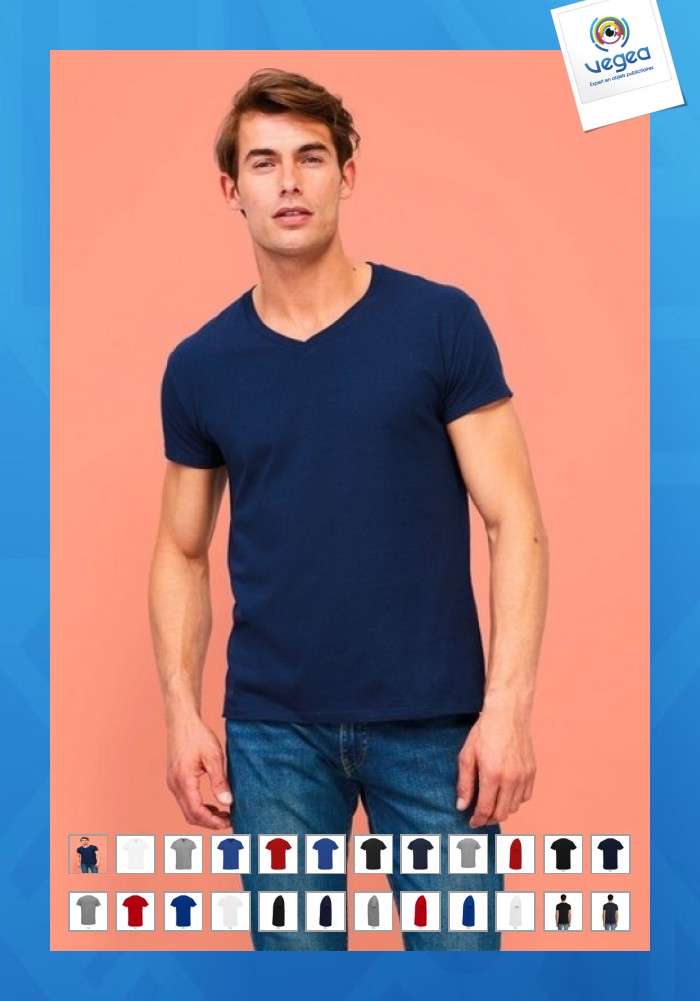 T-shirt v-ausschnitt imperial 180g