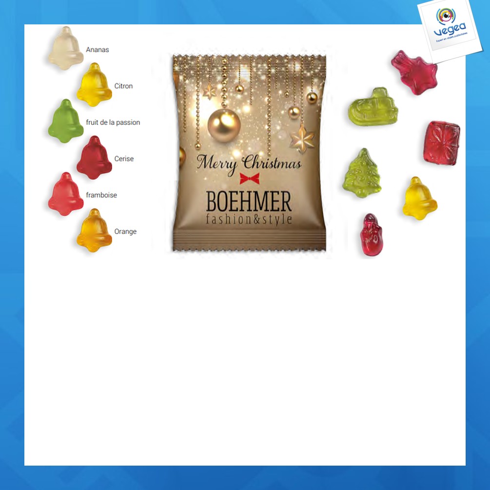 Tüte mit radiergummis weihnachtsausgabe