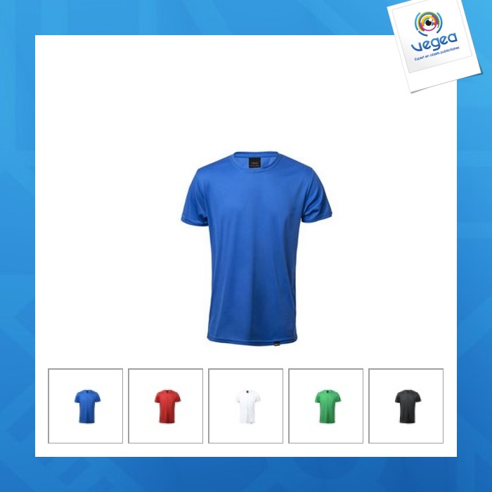 Technisches t-shirt rpet (recycelt) atmungsaktiv 135g/m2