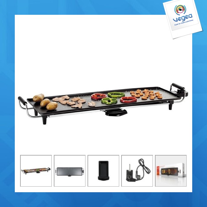 Teppan yaki elektrischer tischgrill 