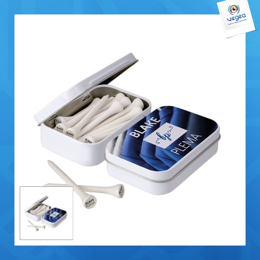 Tin mit 20 tees 70 mm
