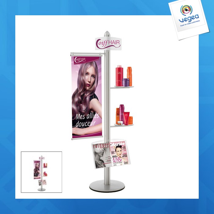 Totem info-displays kaké 40 /2 tab / 1 etag / 1 frontseite