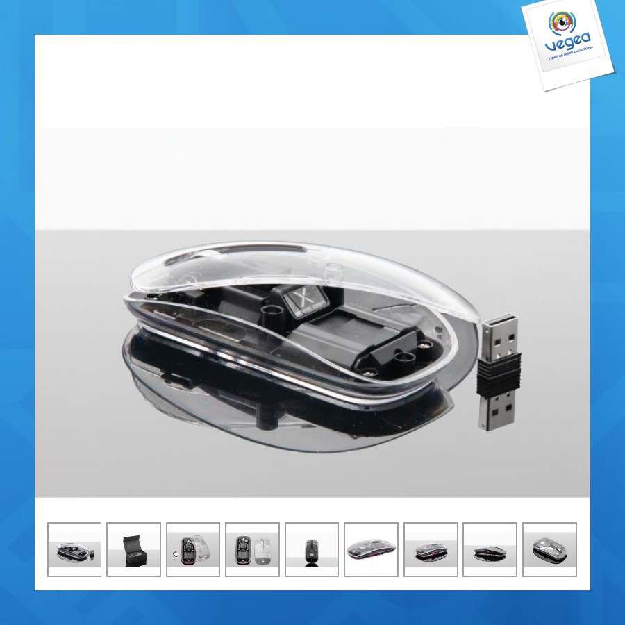 Transparente kabellose maus import