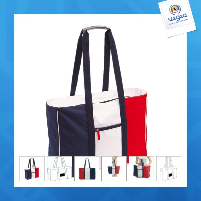 Tricolor strandtasche 