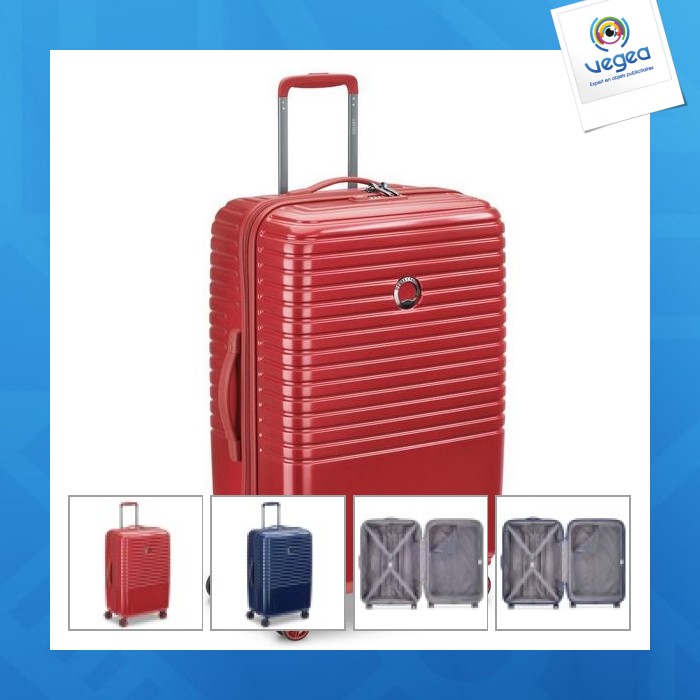 Trolley-koffer mit 4 doppelrollen 70 cm - caumartin plus