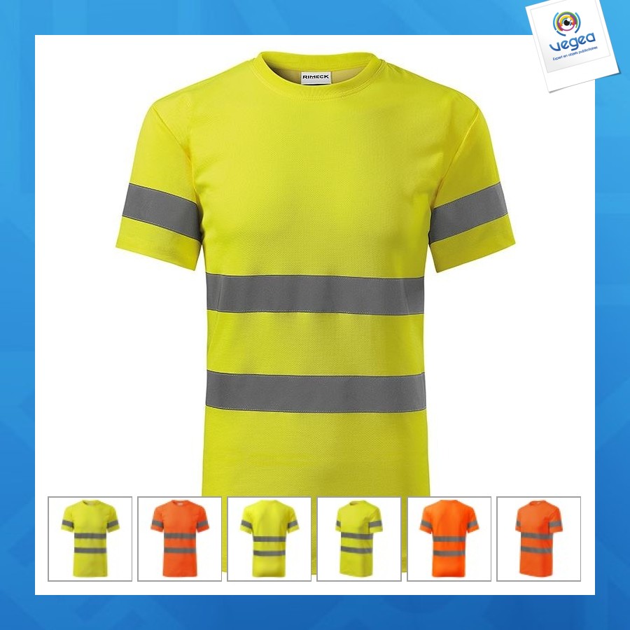 Unisex high visibility arbeits-t-shirt 