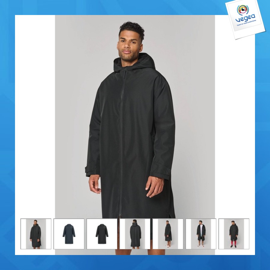 Unisex lange sherpa gefütterte parka 